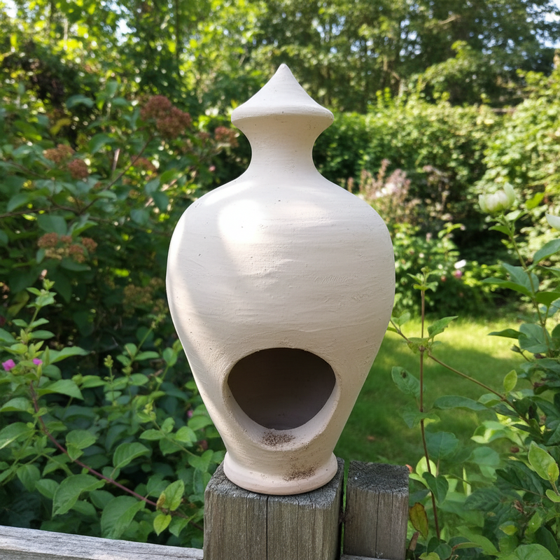 Clay Bird house 03 - 17cm