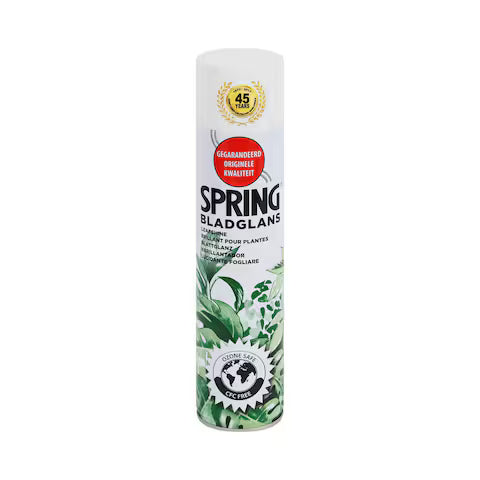 Tub of Spring Bladglans plant care product on a white background