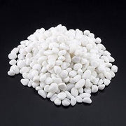 Snow white pebbles 1-2cm 2.kg bag image 0