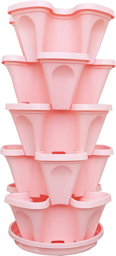 Plastic Stackable flower Pot -D30xH16 -Single Piece