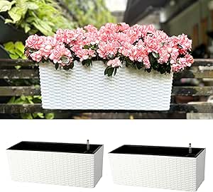 Plastic pot Balcony Rectangle Self Watering