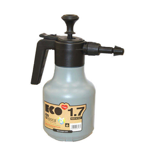 Spray bottle with a label on a white background