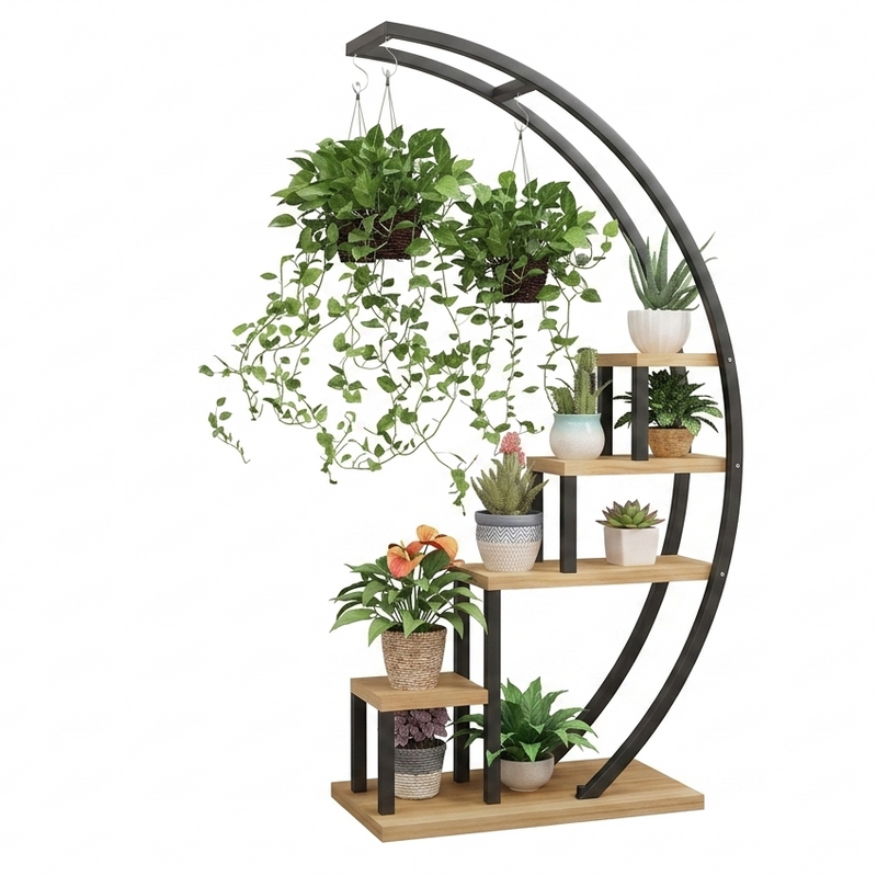Plant Stand Arc shape - Black (without plants and fittings)