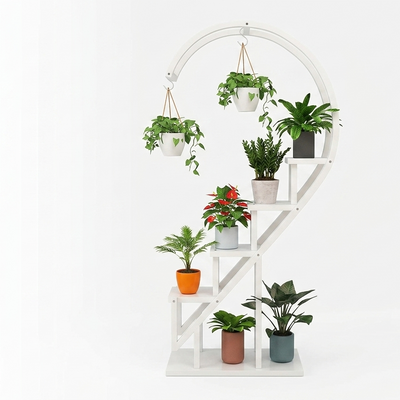 Plant Stand Heart Shape - White (without plants and fittings)