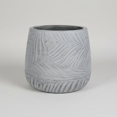 Plastic Round pot Gray - KD2333P