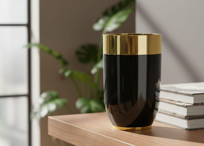 Plastic Pot 6752 (Black)- D36xH46