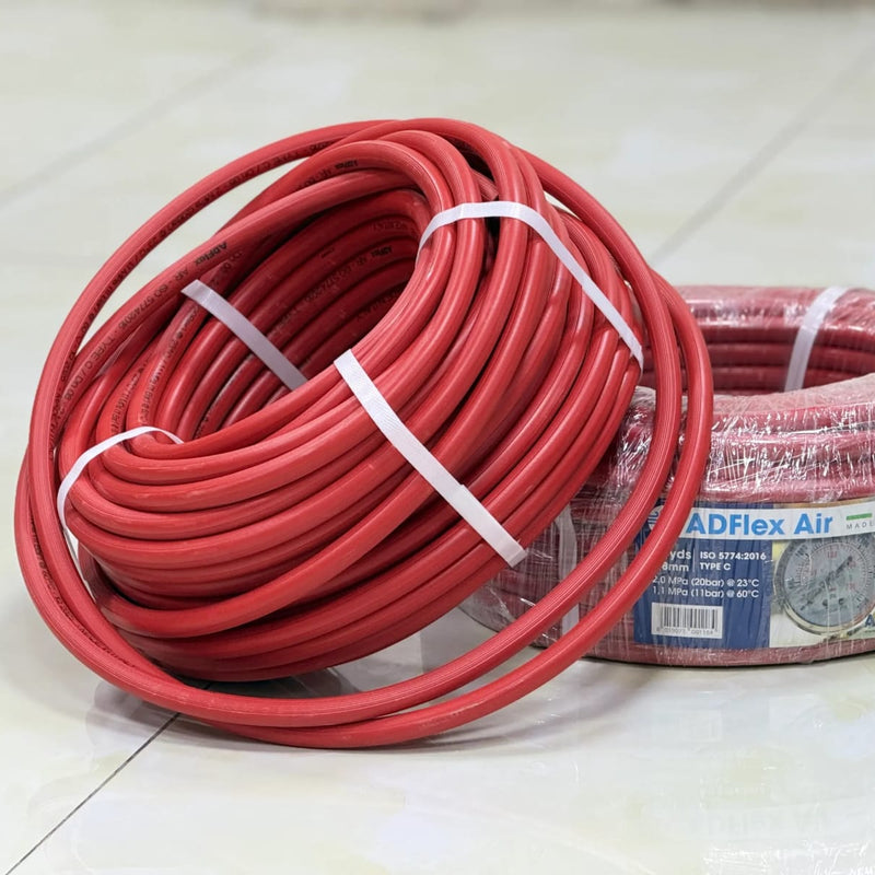 Red Garden Hose 13mm 1/2"X50m-Single Piece