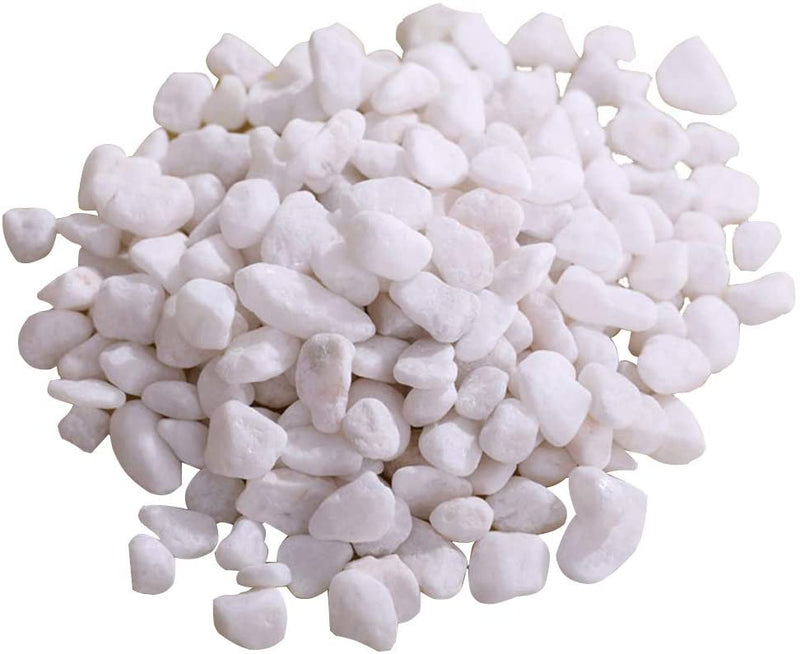 Snow white pebbles 1-2cm 20kg bag image 0