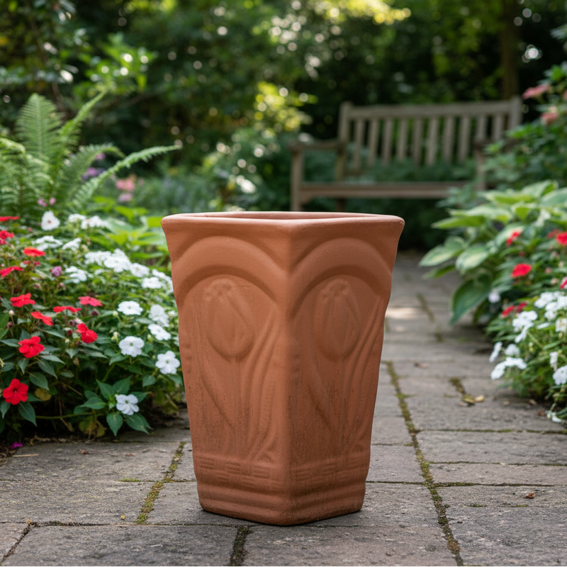 Handmade Clay Floral Pot (01) Size: 40X45cm